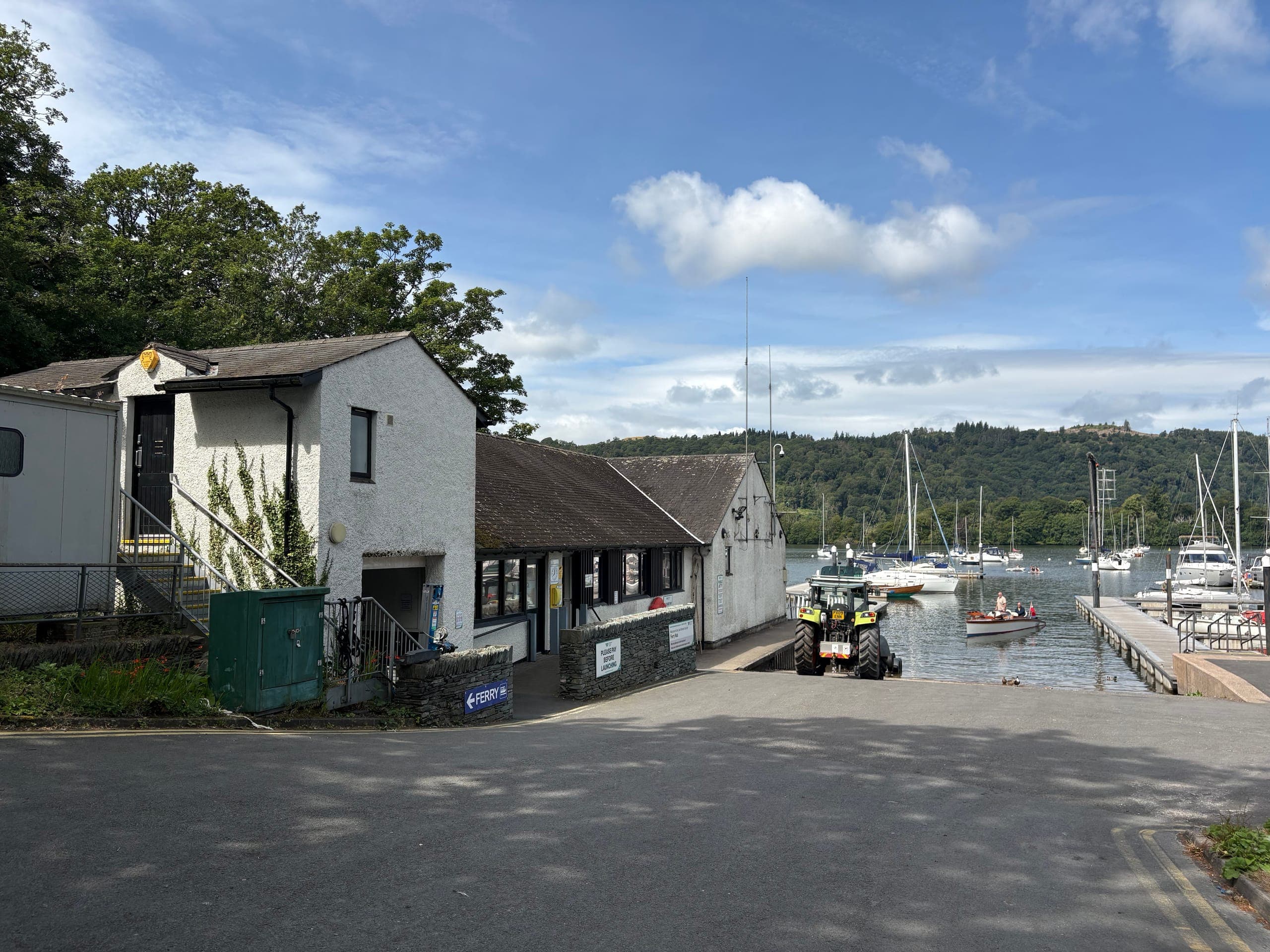The Ferry Nab building beside the marina