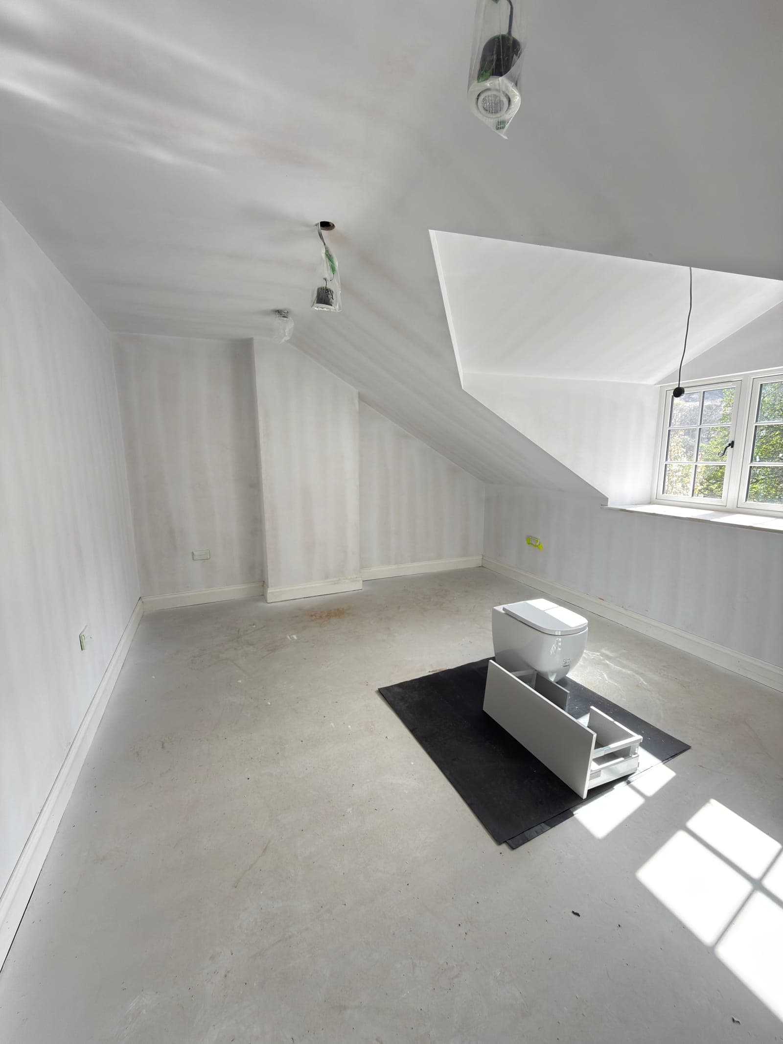 Completed room with rooflight