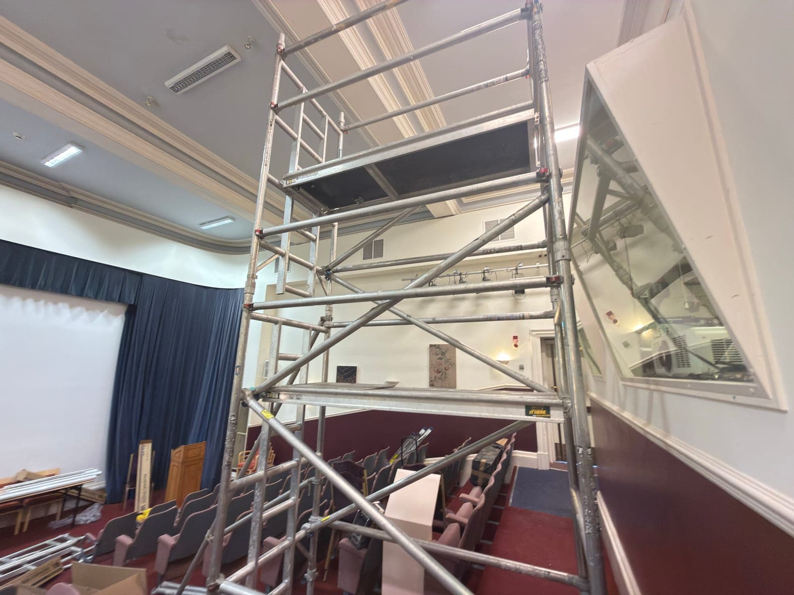 The lecture theatre viewed from the rear