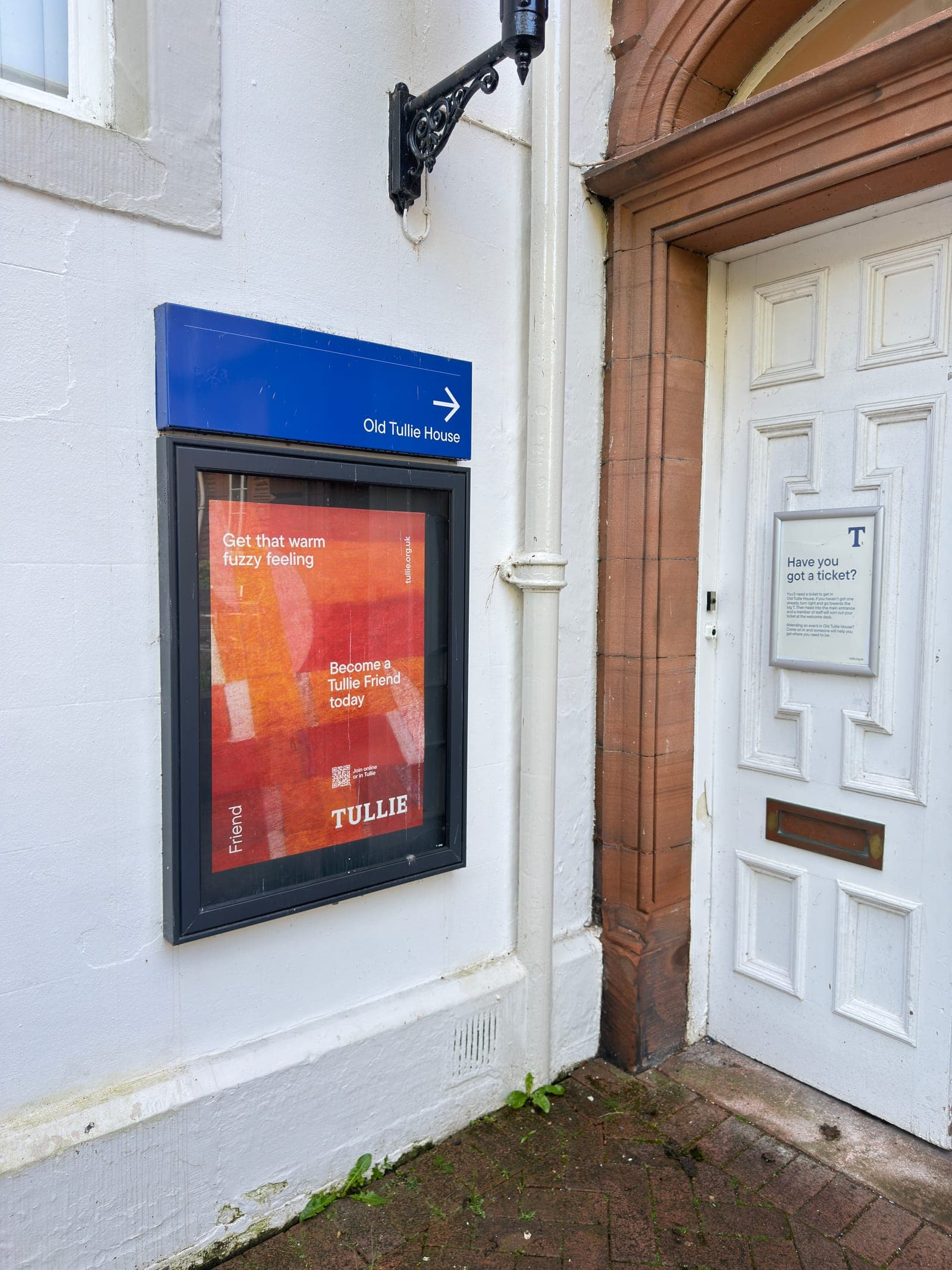 Tullie House signage beside the entrance